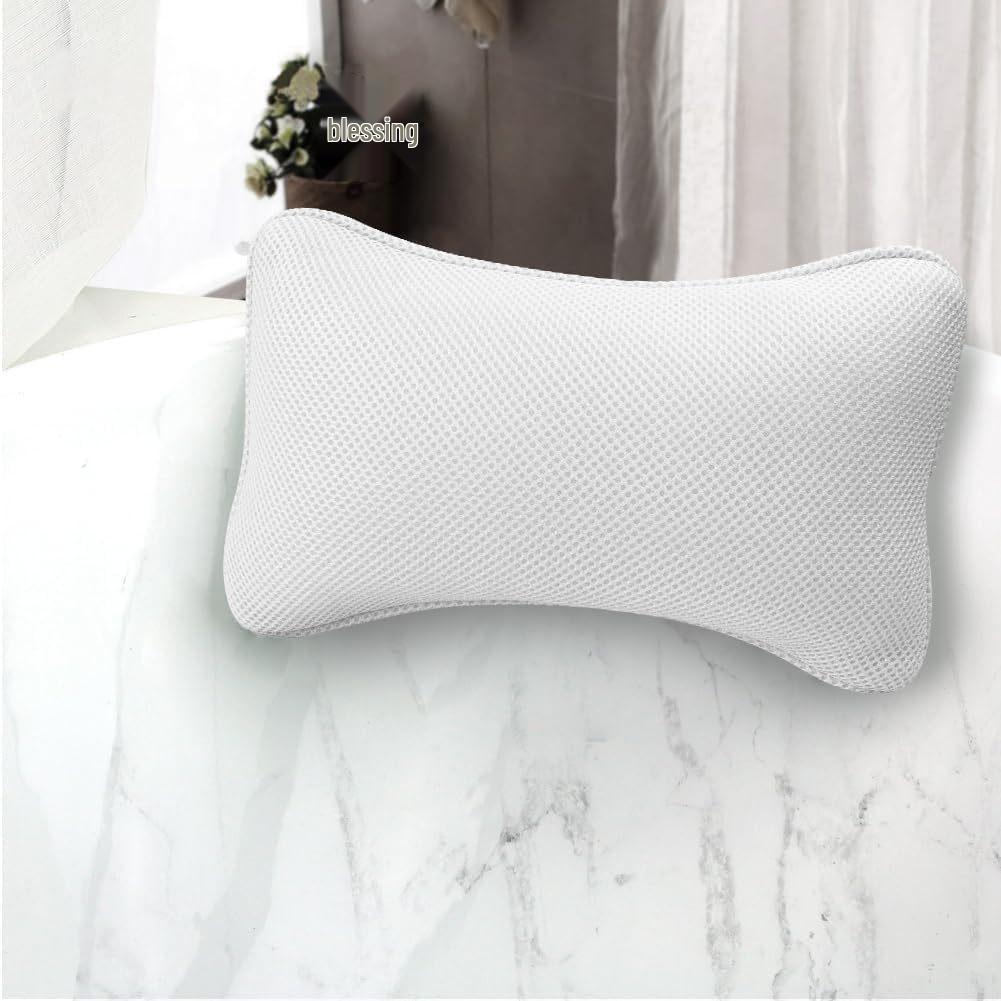 3D Breathable Luxury Bath Pillow with Non-slip Suction Cups, Wear-resistant Headrest for Cervical Support 28.5*21*7cm
3D Breathable Luxury Bath Pillow with Non-slip Suction Cups, Wear-resistant Headrest for Cervical Support 28.5*21*7cm