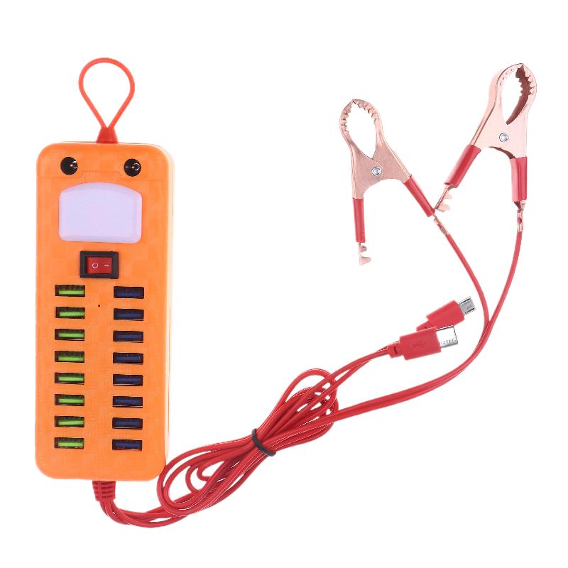 1 шт. 12 В 24 В на 5 В 3,4 А, 16-портовый USB-адаптер питания с зажимом для аккумулятора, аварийная зарядка, высокая эффективность для мобильных телефонов
1 шт. 12 В 24 В на 5 В 3,4 А, 16-портовый USB-адаптер питания с зажимом для аккумулятора, аварийная зарядка, высокая эффективность для мобильных телефонов