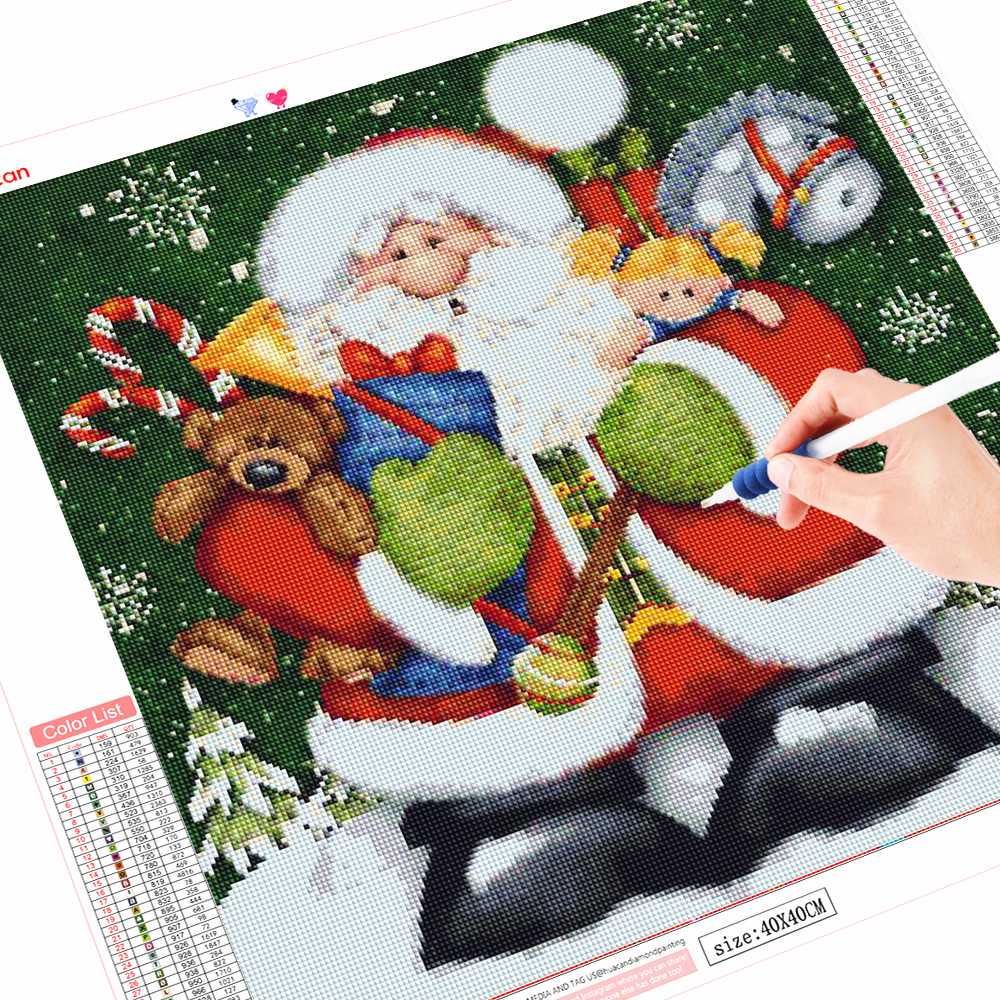 HUACAN 5D алмазная живопись сверла Санта-Клаус Алмазная вышивка крестиком Рождественская картина стразы Алмазная мозаика искусство Full Round 20*30 cm
HUACAN 5D алмазная живопись сверла Санта-Клаус Алмазная вышивка крестиком Рождественская картина стразы Алмазная мозаика искусство Full Round 20*30 cm