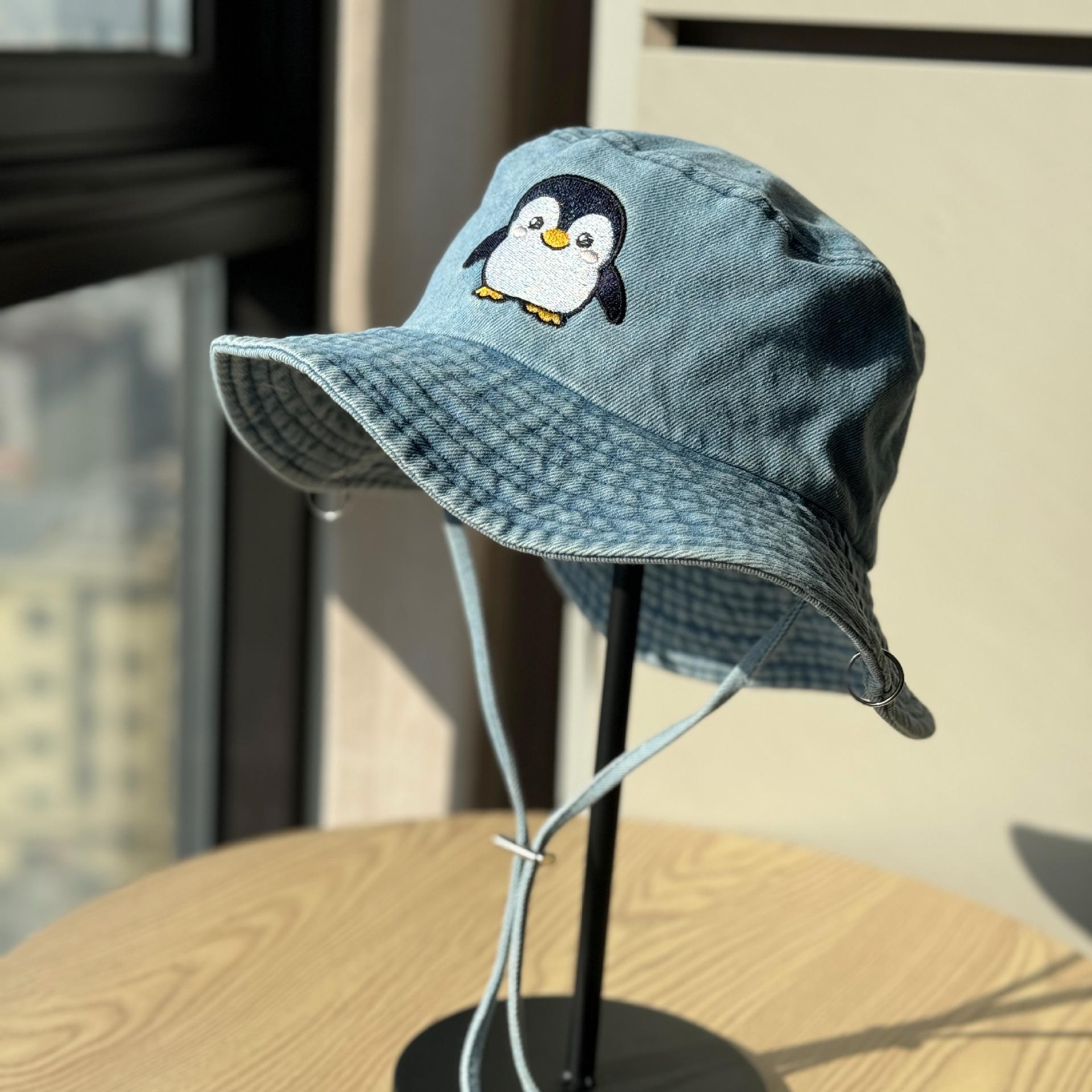 Cartoon Penguin Hat for Women, Washable Fisherman Hat, Japanese Style Trendy Brand, Vintage Versatile Simple Denim Bucket Hat Adult54-60Adjustable светло-синий
Cartoon Penguin Hat for Women, Washable Fisherman Hat, Japanese Style Trendy Brand, Vintage Versatile Simple Denim Bucket Hat Adult54-60Adjustable светло-синий