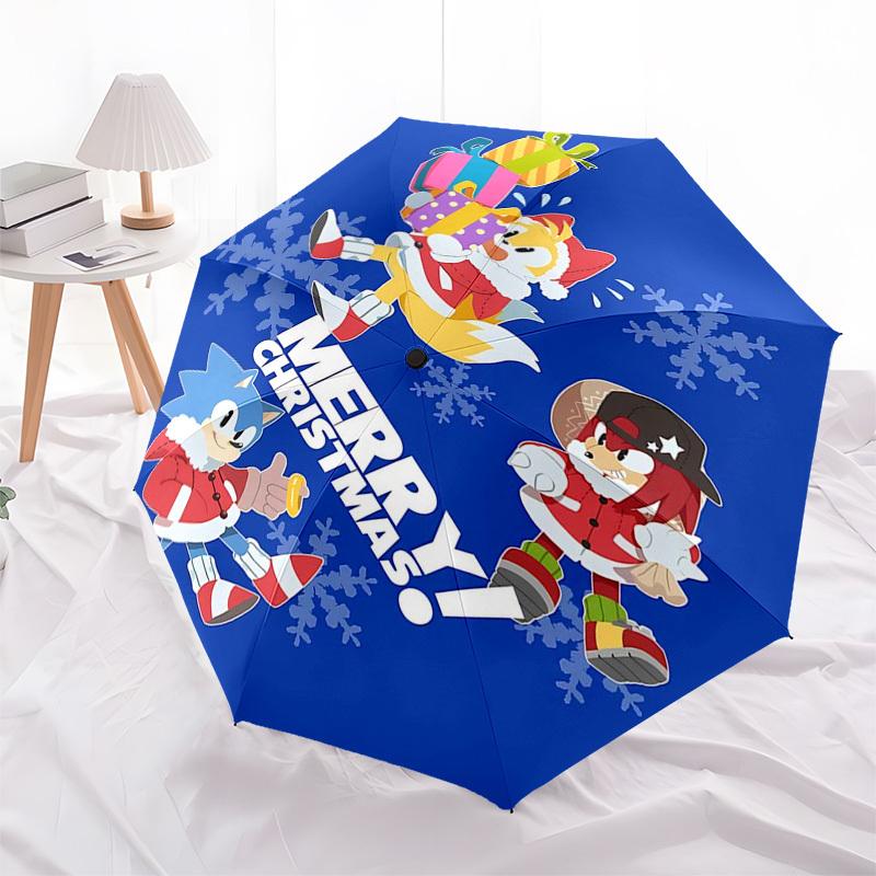 1pc Merry Christmas! Sonic The Hedgehog Automatic Opening Folding Umbrella 8 Bone Iron Frame, Portable Design for Outdoor Use, Ideal Gift for Fans, Tr
1pc Merry Christmas! Sonic The Hedgehog Automatic Opening Folding Umbrella 8 Bone Iron Frame, Portable Design for Outdoor Use, Ideal Gift for Fans, Tr