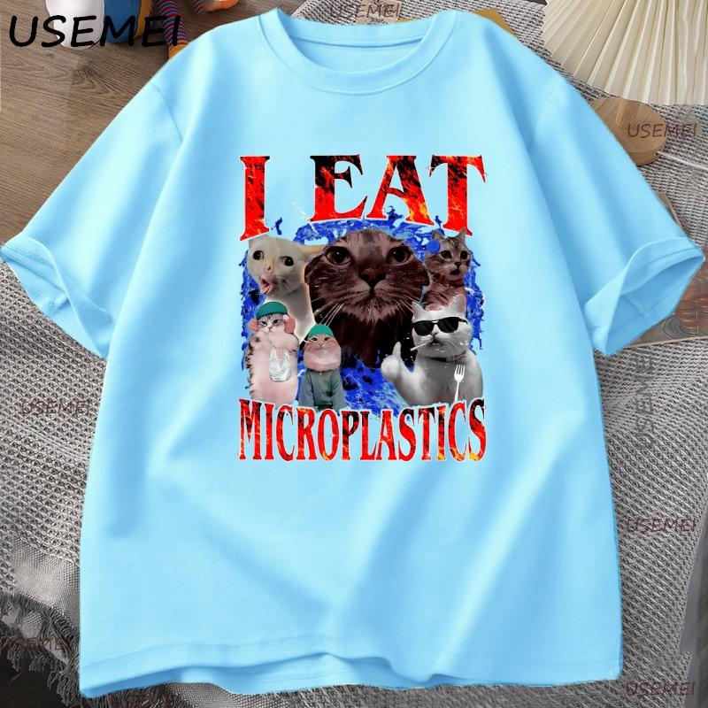 Cursed Cat T Shirt I Eat Microplastics Graphic Tee for Unisex Women Funny Weirdcore Top Cotton Short Sleeve Loose Tshirt Clothes 4XL
Cursed Cat T Shirt I Eat Microplastics Graphic Tee for Unisex Women Funny Weirdcore Top Cotton Short Sleeve Loose Tshirt Clothes 4XL