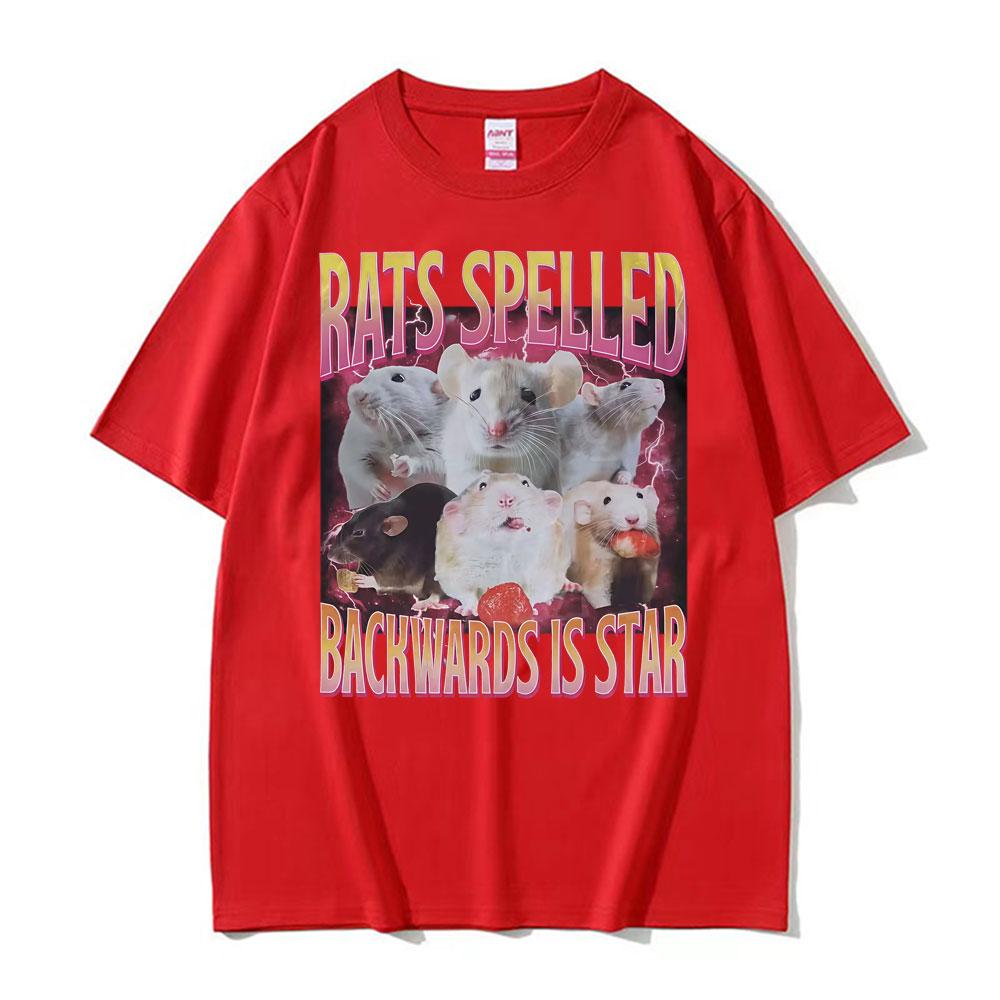 Funny Rats Spelled Backwards Is Star Printed Tshirts Fashion Short Sleeve Summer Men Women Casual Oversized Tshirt Streetwear S
Funny Rats Spelled Backwards Is Star Printed Tshirts Fashion Short Sleeve Summer Men Women Casual Oversized Tshirt Streetwear S