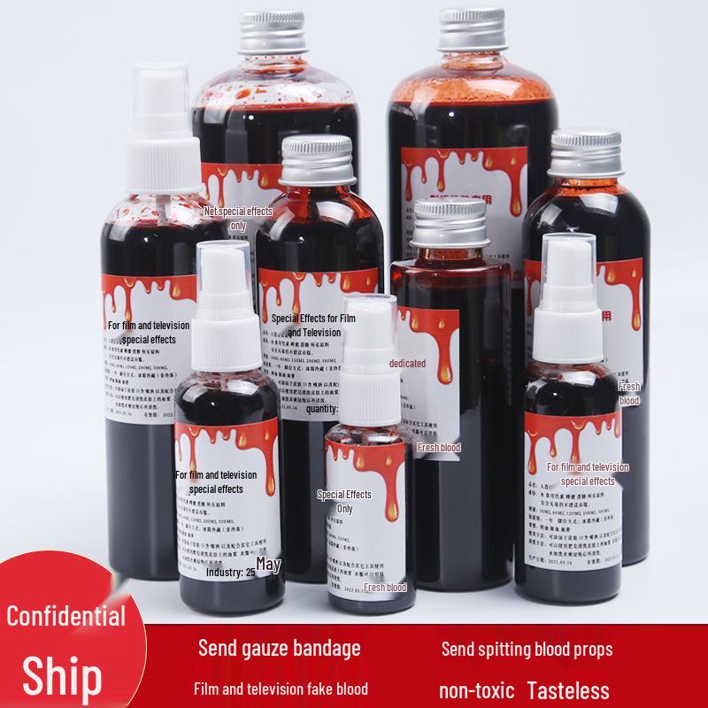 Halloween Fake Blood Capsules - Prank Prop for Movie Scenes & Horror Actors 30ML Dark Spray + 5 Capsules
Halloween Fake Blood Capsules - Prank Prop for Movie Scenes & Horror Actors 30ML Dark Spray + 5 Capsules