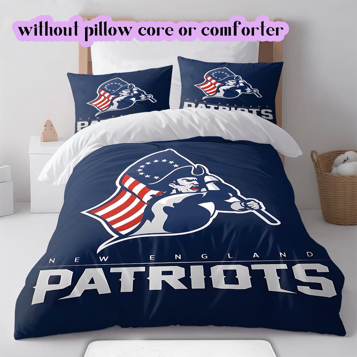New England Patriots Pattern Bedding Quilt Set Quilt Cover Pillowcase Home Decoration Birthday Gift (1 * duvet cover + 2 * pillowcase, without core) 155x200cm
New England Patriots Pattern Bedding Quilt Set Quilt Cover Pillowcase Home Decoration Birthday Gift (1 * duvet cover + 2 * pillowcase, without core) 155x200cm