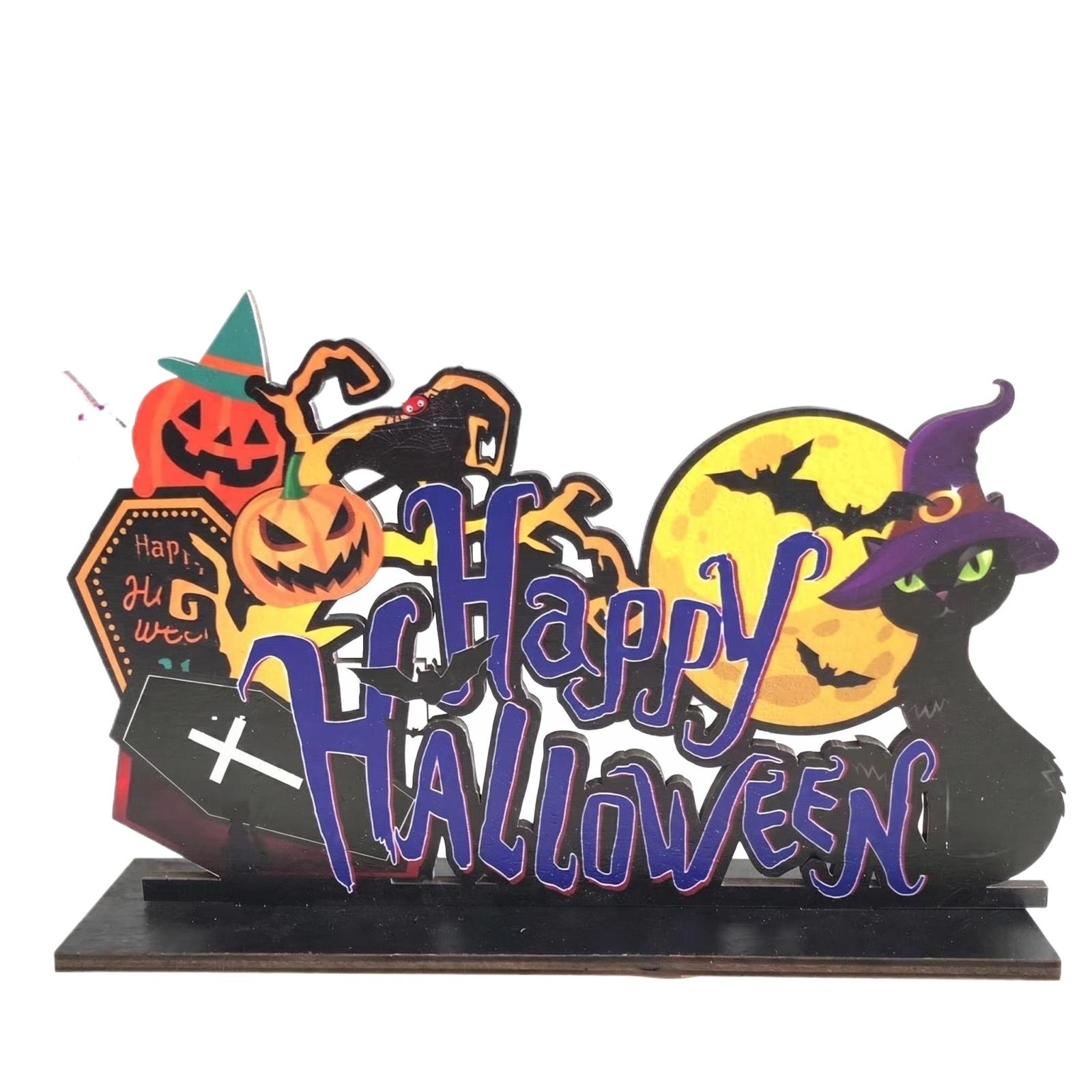 Halloween Pumpkin Witch Hat Desktop Ornament Wooden Decoration Wooden Tabletop Craft Ornament One Size
Halloween Pumpkin Witch Hat Desktop Ornament Wooden Decoration Wooden Tabletop Craft Ornament One Size