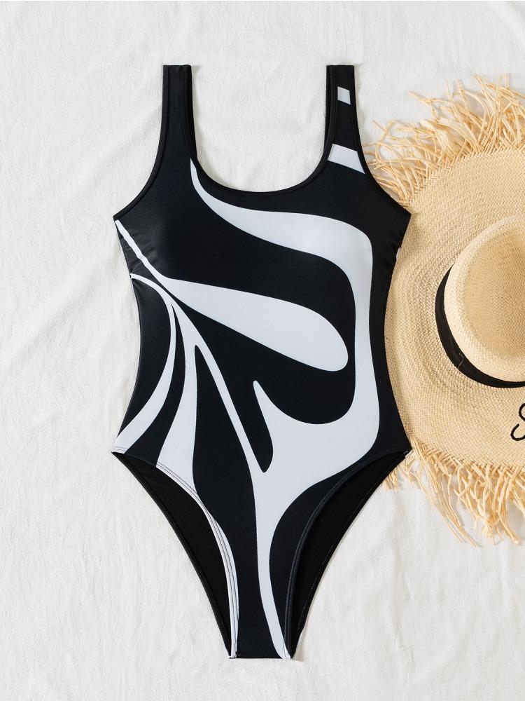 Black And White Color Block One Piece Sexy Bikini Swimsuit Women Fashion Elegant Beach Vacation Bathing Suit XL
Black And White Color Block One Piece Sexy Bikini Swimsuit Women Fashion Elegant Beach Vacation Bathing Suit XL