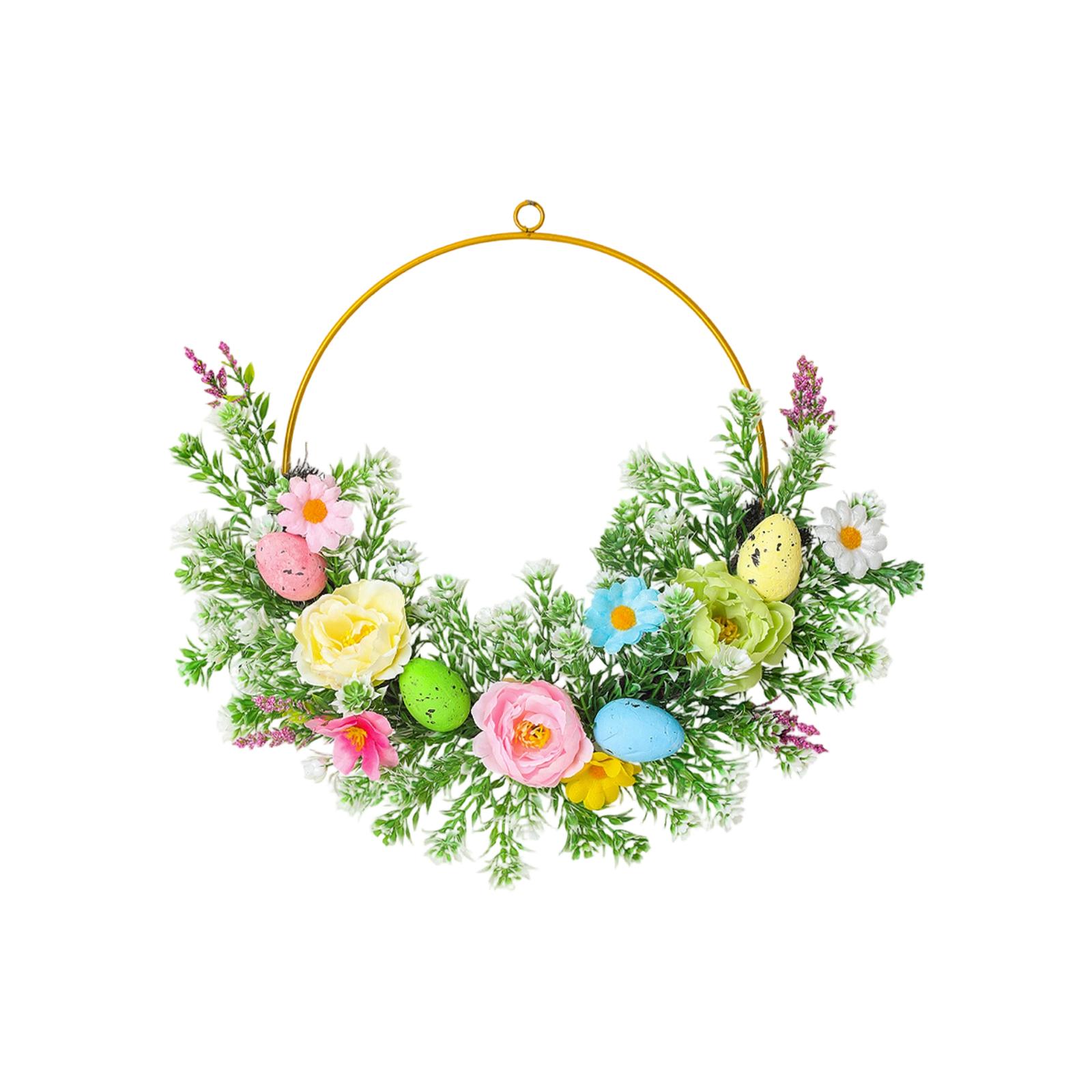 3D35cmSpring Easter Wreath, Artificial Wrought Iron Floral Decoration, Wall Hanging, Easter Egg Wreath, Door Hanging One Size
3D35cmSpring Easter Wreath, Artificial Wrought Iron Floral Decoration, Wall Hanging, Easter Egg Wreath, Door Hanging One Size