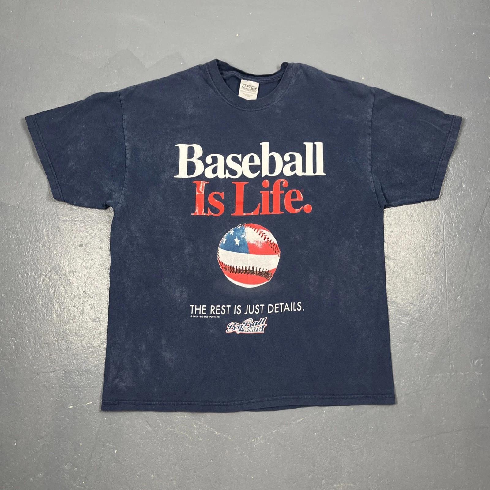 Vintage Y2K Baseball Is Life Tshirt XL Blue Big Ball Sports Casual VTG Sports 4XL
Vintage Y2K Baseball Is Life Tshirt XL Blue Big Ball Sports Casual VTG Sports 4XL