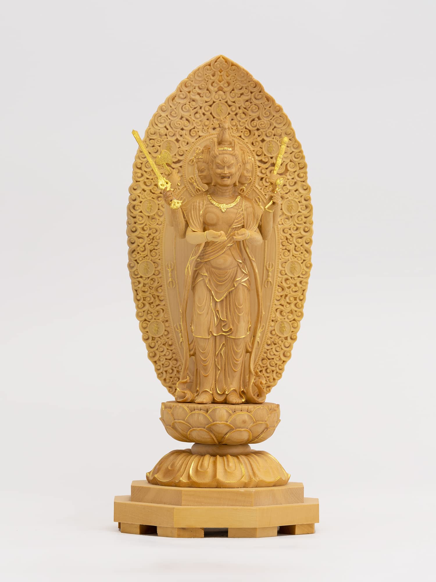 Tiny Buddha Bato Kannon gold clay Bodhisattva Statue Figure Wood Carving Ornament Batou Kannon 14.2cm (Wooden: Boxwood, finish)_Avalokitesvara (GSB
Tiny Buddha Bato Kannon gold clay Bodhisattva Statue Figure Wood Carving Ornament Batou Kannon 14.2cm (Wooden: Boxwood, finish)_Avalokitesvara (GSB