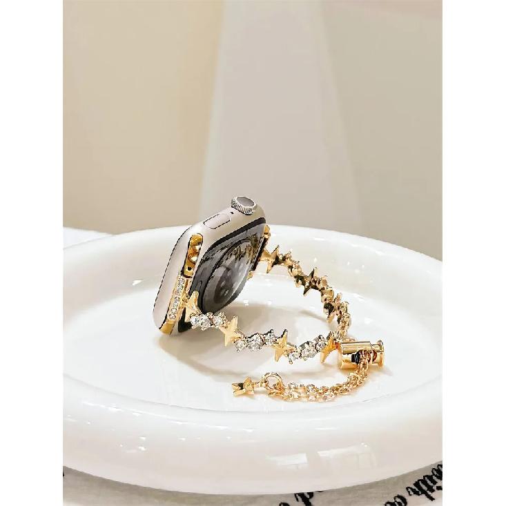 Y2K Star Bracelet Strap for Apple Watch S10 9 8 7 6 5 SE Diamond Irregular Metal Band for Iwatch 44mm 45 38 40 41mm 42mm 46 49mm for 38 40 41mm золотой
Y2K Star Bracelet Strap for Apple Watch S10 9 8 7 6 5 SE Diamond Irregular Metal Band for Iwatch 44mm 45 38 40 41mm 42mm 46 49mm for 38 40 41mm золотой