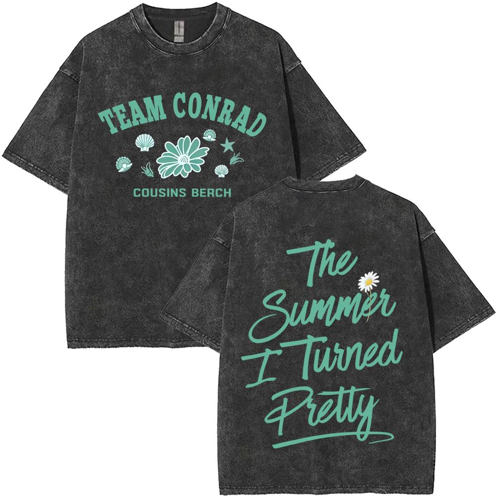 Washed Vintage The Summer I Turned Pretty Team Conrad Beach Double Sided Print Tshirt Men Women Fashion Casual Cotton T Shirts S
Washed Vintage The Summer I Turned Pretty Team Conrad Beach Double Sided Print Tshirt Men Women Fashion Casual Cotton T Shirts S