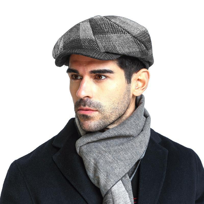 Men Big Size Newsboy Cap Large Size Checkered Patterned Octagonal Hat Autumn and Winter Simple Casual Artist Hat 58cm 60cm 62cm XL XXL60-62cm сірий
Men Big Size Newsboy Cap Large Size Checkered Patterned Octagonal Hat Autumn and Winter Simple Casual Artist Hat 58cm 60cm 62cm XL XXL60-62cm сірий