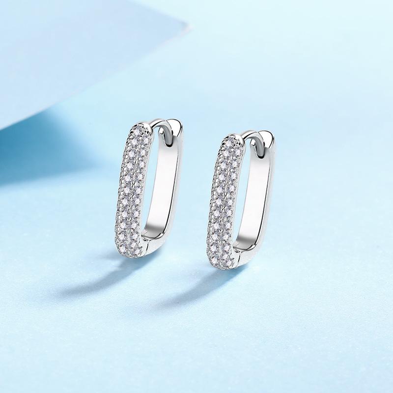 Серьги из стерлингового серебра S925 с муассанитом, простые и элегантные серьги для женщин с покрытием из золота pt950, подарок
Серьги из стерлингового серебра S925 с муассанитом, простые и элегантные серьги для женщин с покрытием из золота pt950, подарок