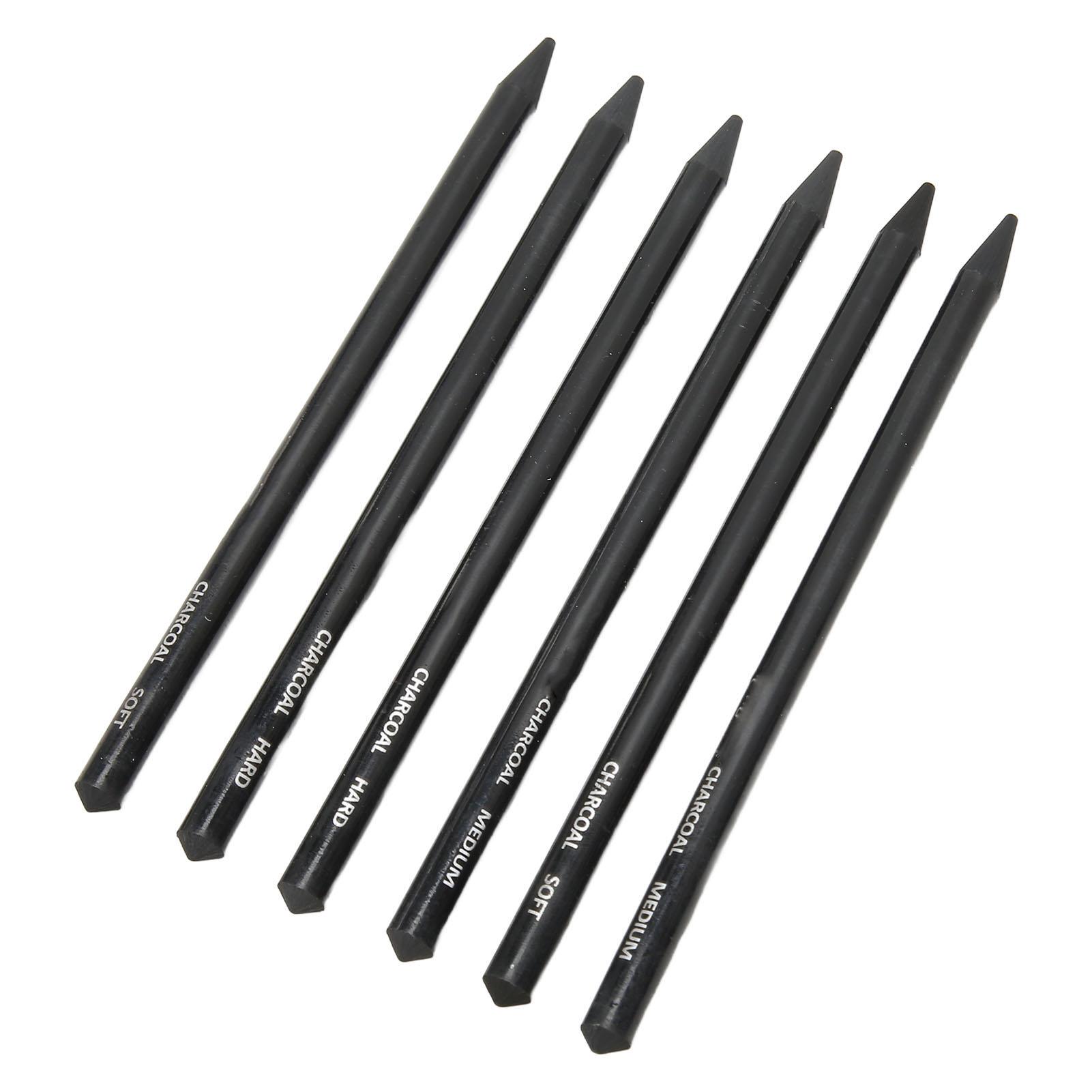 Набор из 6 угольных карандашей, легко рисующих, предотвращающих ломкость, карандаши для рисования, для эскизов, рисования, штриховки
Набор из 6 угольных карандашей, легко рисующих, предотвращающих ломкость, карандаши для рисования, для эскизов, рисования, штриховки