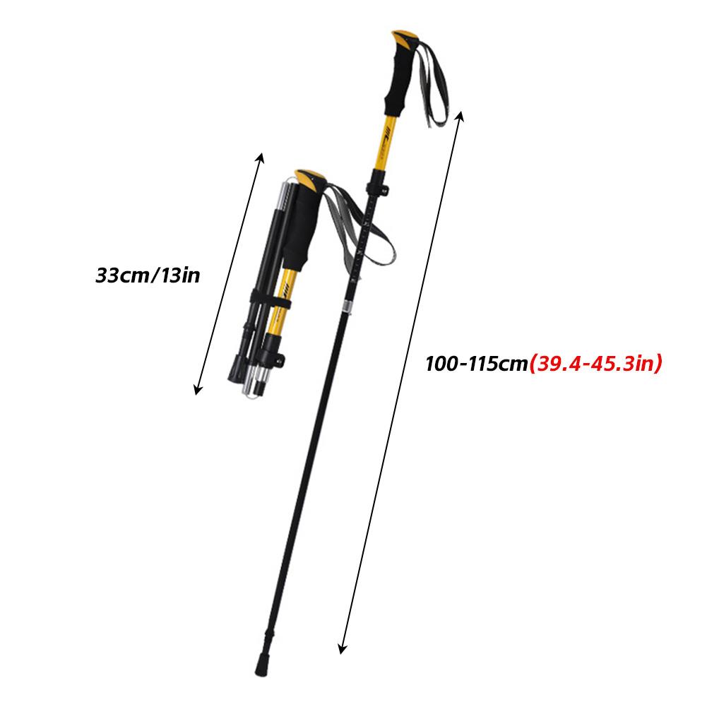 Outdoor Fold Trekking Pole Camping Portable Walking Hiking Stick for Elderly 5 Section Ultralight Carbon Fiber Telescopic Sticks
Outdoor Fold Trekking Pole Camping Portable Walking Hiking Stick for Elderly 5 Section Ultralight Carbon Fiber Telescopic Sticks