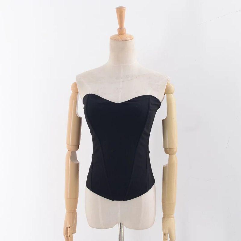 European and American Ins Style Spicy Girl 3D Cut Slimming Fishbone Sexy Corset Tube Top Off-Shoulder Fitted Base Top Black XS
European and American Ins Style Spicy Girl 3D Cut Slimming Fishbone Sexy Corset Tube Top Off-Shoulder Fitted Base Top Black XS