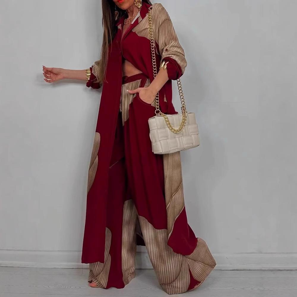 Жіночий вільний комплект з довгим рукавом та принтом, 2 частини, повсякденний кардиган з довгим рукавом, широкі штани, вільний кардиган XXXXXL червоний
Жіночий вільний комплект з довгим рукавом та принтом, 2 частини, повсякденний кардиган з довгим рукавом, широкі штани, вільний кардиган XXXXXL червоний