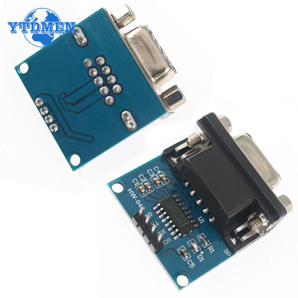 MAX3232 Module RS232 To TTL Serial Port Converter Module Female DB9 Connector MAX232 Chip for Arduino Model 1
MAX3232 Module RS232 To TTL Serial Port Converter Module Female DB9 Connector MAX232 Chip for Arduino Model 1