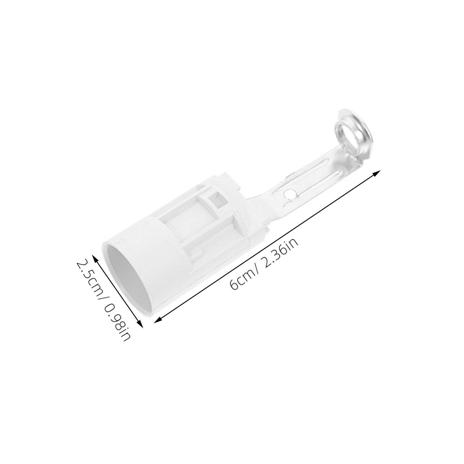 10Pcs Candelabra Light Socket Replacement E14 Screw Lamp Holder Heat Resistant Bulb Base for Ceiling Lamps Wall Lamps Dining білий
10Pcs Candelabra Light Socket Replacement E14 Screw Lamp Holder Heat Resistant Bulb Base for Ceiling Lamps Wall Lamps Dining білий