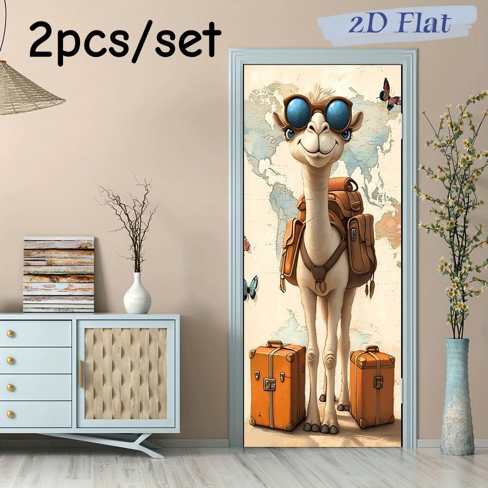 2pcs Cute Camel Travel Theme Wall Stickers Cartoon Animal Luggage Backpack Decoration Stickers Children s Room Bedroom Living Ro (as the picture,38.5x200cmx2)
2pcs Cute Camel Travel Theme Wall Stickers Cartoon Animal Luggage Backpack Decoration Stickers Children s Room Bedroom Living Ro (as the picture,38.5x200cmx2)