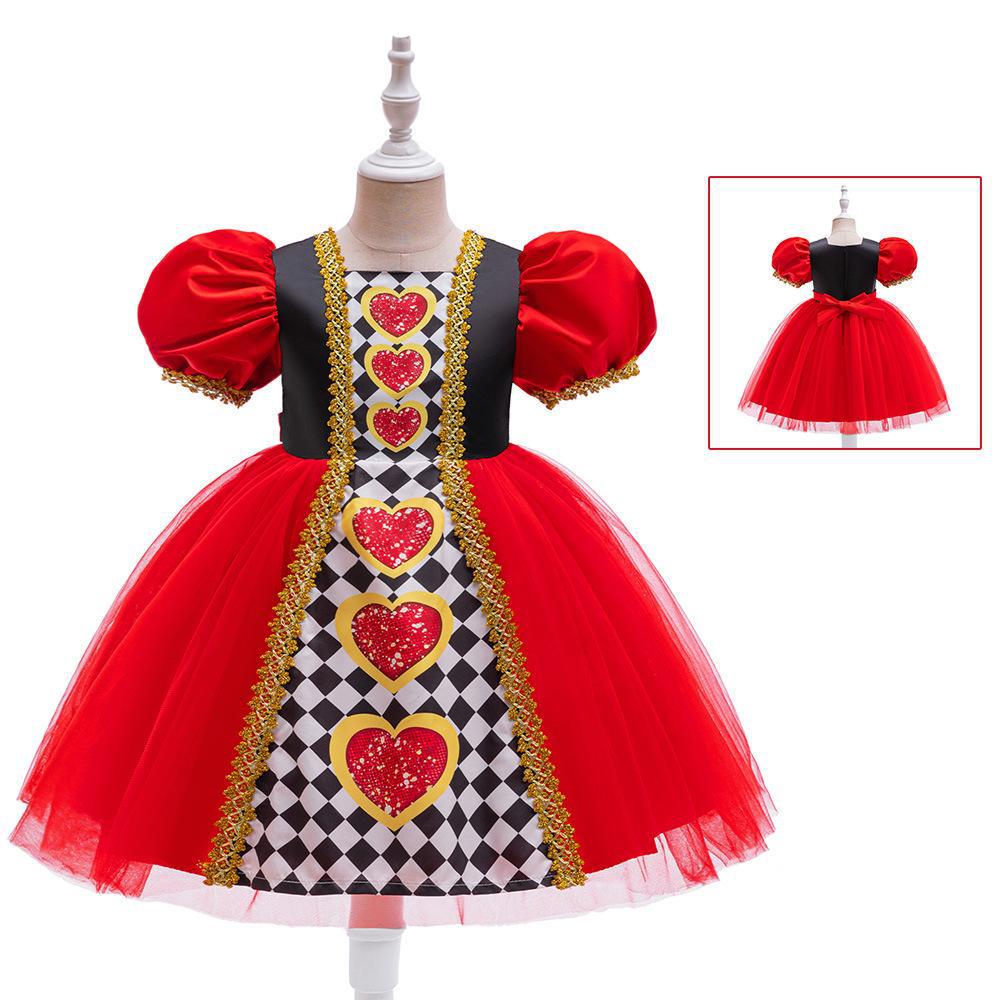Red Queen Cosplay Costume - Mesh Lace Princess Dress for Girls 130cm/6Y
Red Queen Cosplay Costume - Mesh Lace Princess Dress for Girls 130cm/6Y