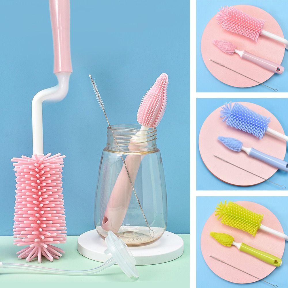 Handheld Baby Pacifier Cleaning Household Cup Brush Baby Bottle Brush Silicone Cleaning Brush
Handheld Baby Pacifier Cleaning Household Cup Brush Baby Bottle Brush Silicone Cleaning Brush