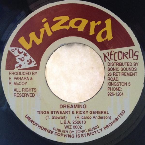 7inch Record TINGA STEWART & RICKY GENERAL - Dreaming WIZ0002 Wizard Records Jamaica Reggae, Ska & Dub Used
7inch Record TINGA STEWART & RICKY GENERAL - Dreaming WIZ0002 Wizard Records Jamaica Reggae, Ska & Dub Used