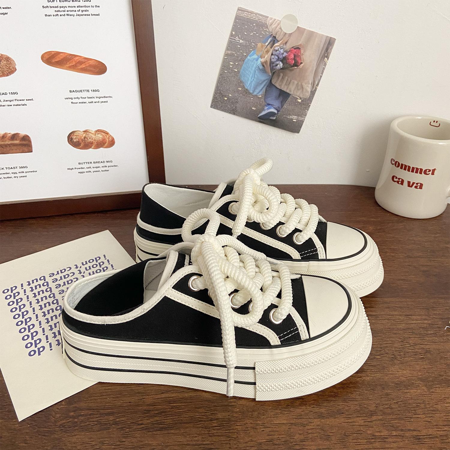 Молочно-белые парусиновые туфли двойного ношения, женская платформа, весна и лето, новый нишевый дизайн cic, одна педаль и полуволочение, маленькие белые туфли 40
Молочно-белые парусиновые туфли двойного ношения, женская платформа, весна и лето, новый нишевый дизайн cic, одна педаль и полуволочение, маленькие белые туфли 40