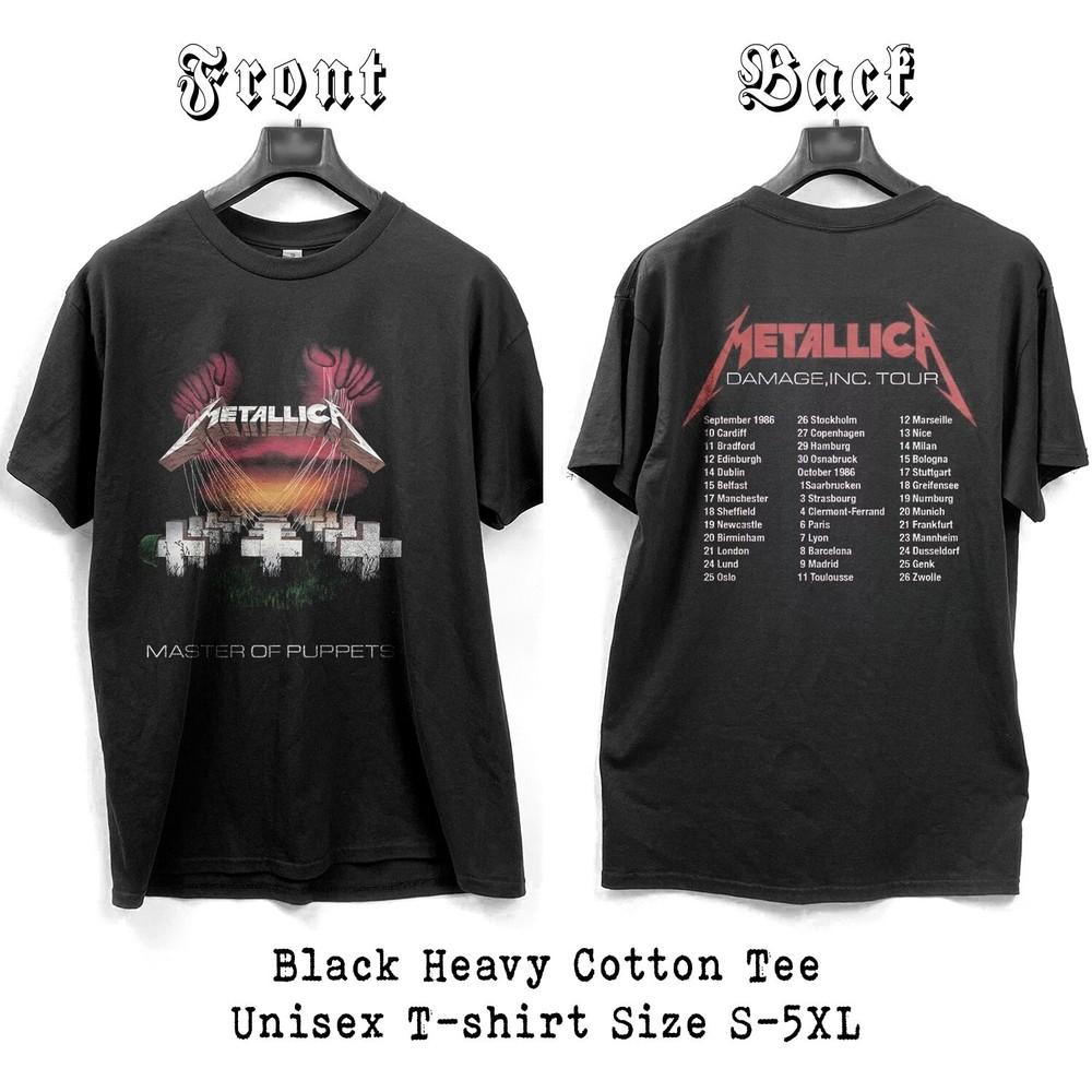 Metallica Master Of Puppets EuroUnisex Black T-Shirt Double-Sided Print S to 5XL Unisex T-Shirt S
Metallica Master Of Puppets EuroUnisex Black T-Shirt Double-Sided Print S to 5XL Unisex T-Shirt S