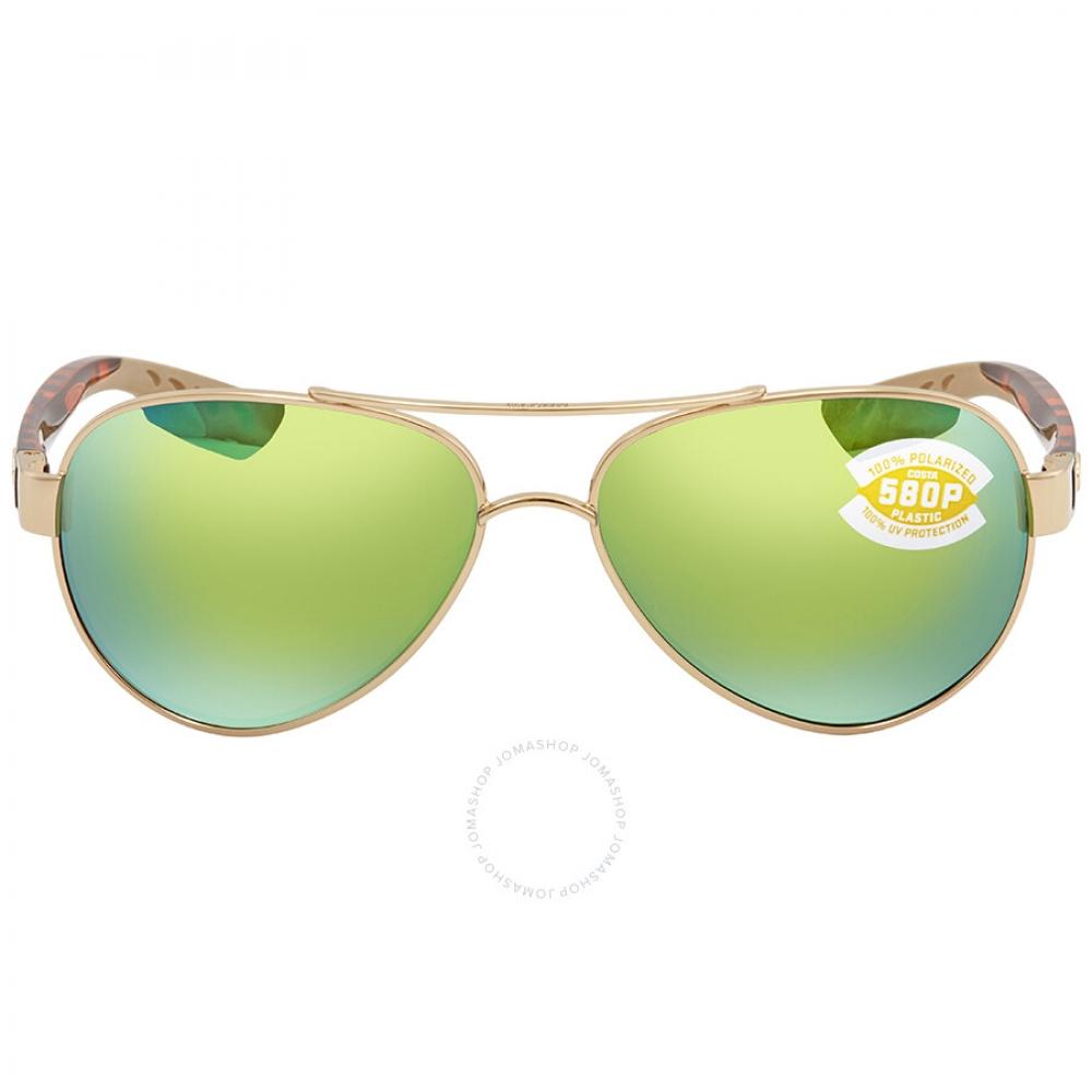 Costa Del Mar LORETO Green Mirror Polarized Polycarbonate Pilot Ladies Sunglasses LR 64 OGMP 56 6S4006 400611 56
Costa Del Mar LORETO Green Mirror Polarized Polycarbonate Pilot Ladies Sunglasses LR 64 OGMP 56 6S4006 400611 56