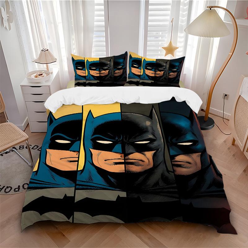 3pcs Batman Mask Bedding Set, Soft Polyester Duvet Cover and Pillowcases Machine Washable Seasons all suitable & Guest Room Decor302 135x200cm
3pcs Batman Mask Bedding Set, Soft Polyester Duvet Cover and Pillowcases Machine Washable Seasons all suitable & Guest Room Decor302 135x200cm