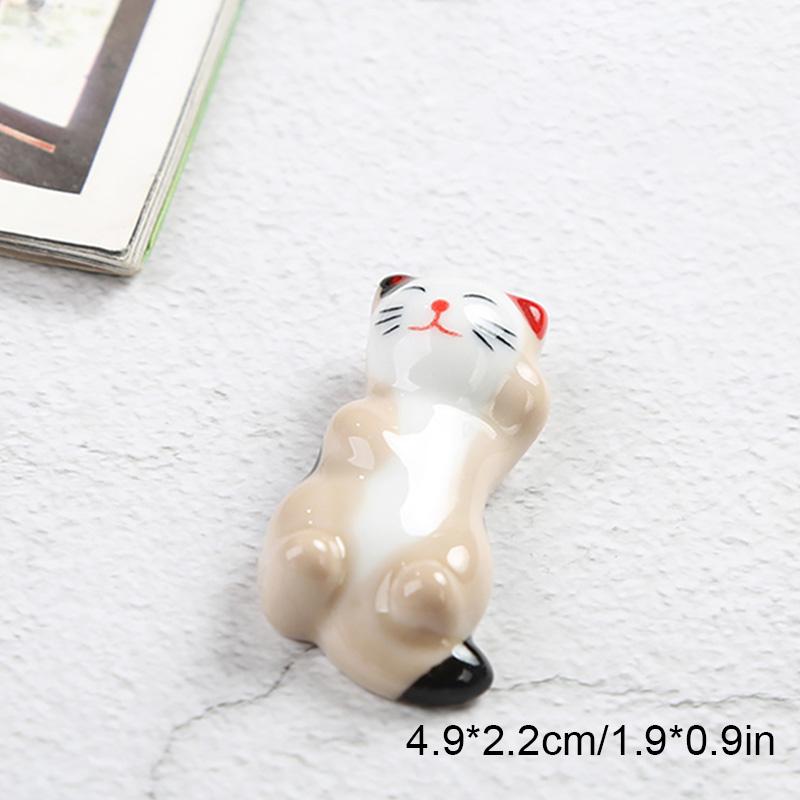 Керамическая палочка для еды с изображением кошки, стеллаж для хранения мультфильмов, художественная ложка, вилка, кухонная утварь