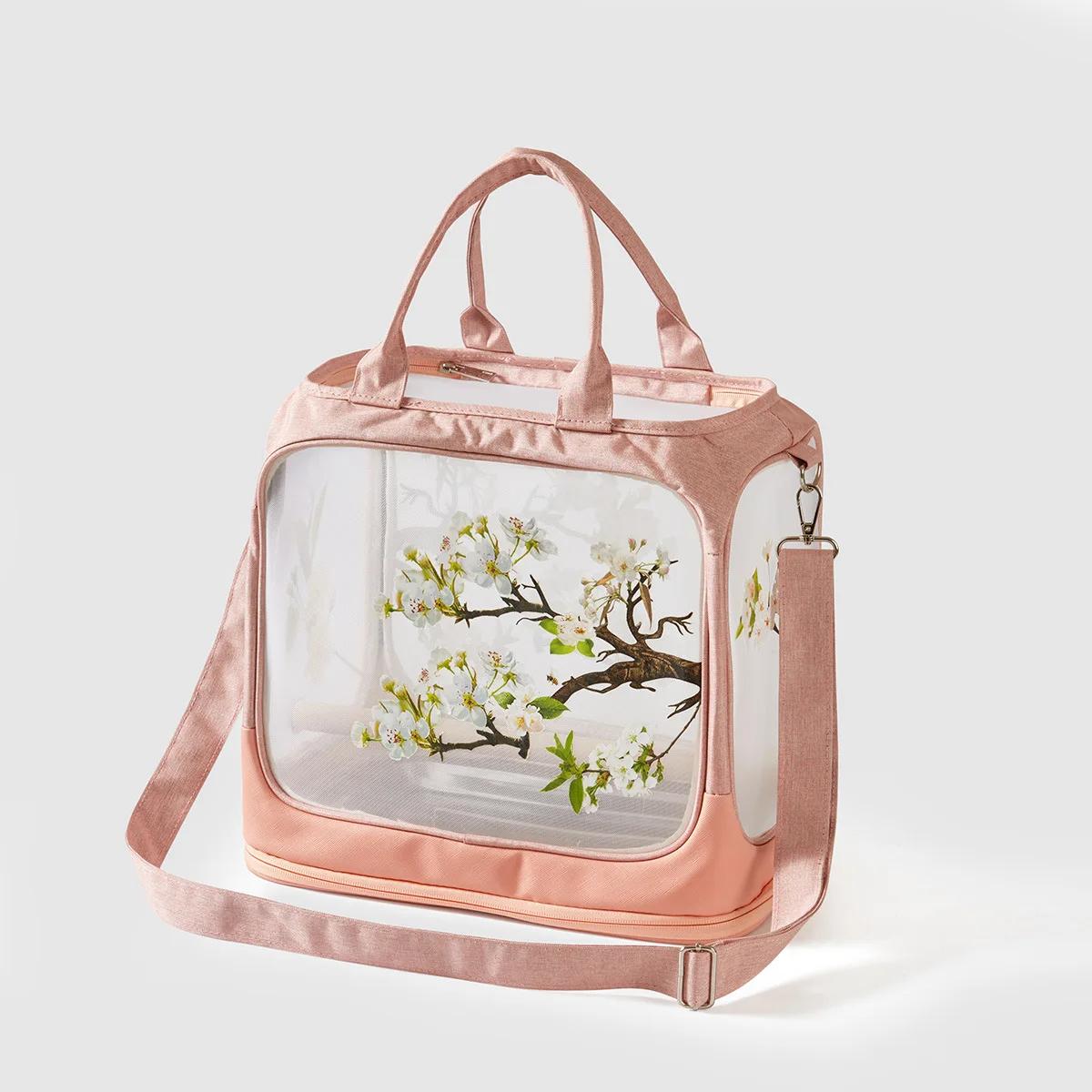 New parrot outdoor portable bird bag Oxford cloth transparent pet birdcage foldable small pet outdoor bird bag рожевий
New parrot outdoor portable bird bag Oxford cloth transparent pet birdcage foldable small pet outdoor bird bag рожевий
