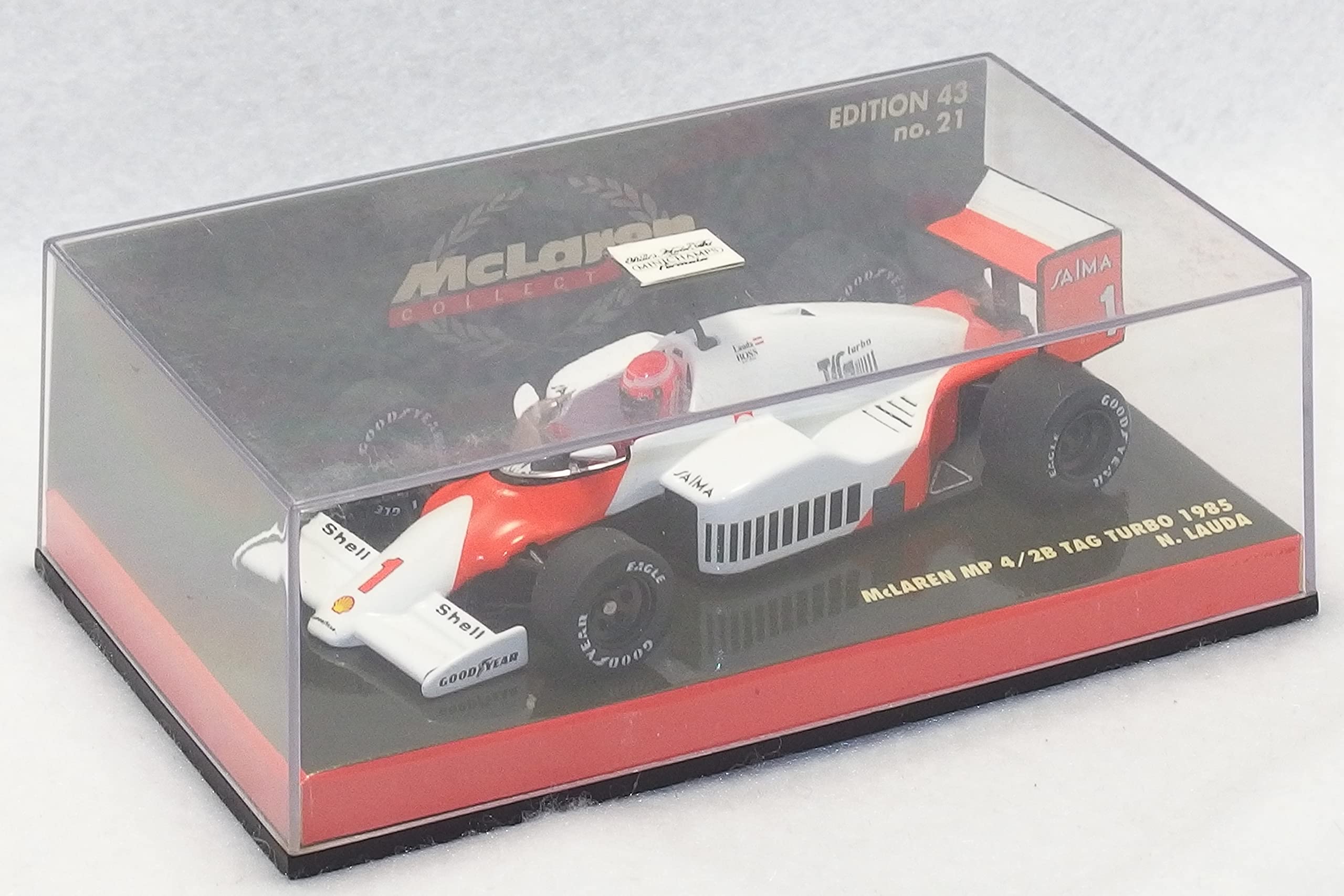 MINICHAMPS F1 McLAREN Коллекционное издание43 McLaren TAG TURBO 1985 Коллекция McLaren Ники Лауда 530854301 PMA 4012138023031 формула 1/43 №21 MP4/2B
MINICHAMPS F1 McLAREN Коллекционное издание43 McLaren TAG TURBO 1985 Коллекция McLaren Ники Лауда 530854301 PMA 4012138023031 формула 1/43 №21 MP4/2B