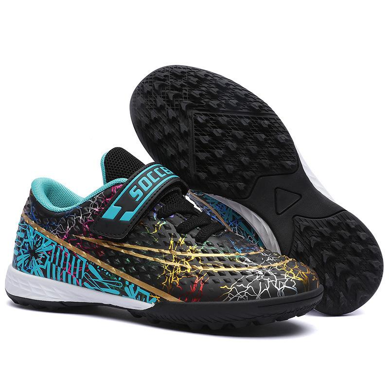 Children s football shoes boys and girls Velcro primary school students indoor short broken diced sports training shoes 39
Children s football shoes boys and girls Velcro primary school students indoor short broken diced sports training shoes 39