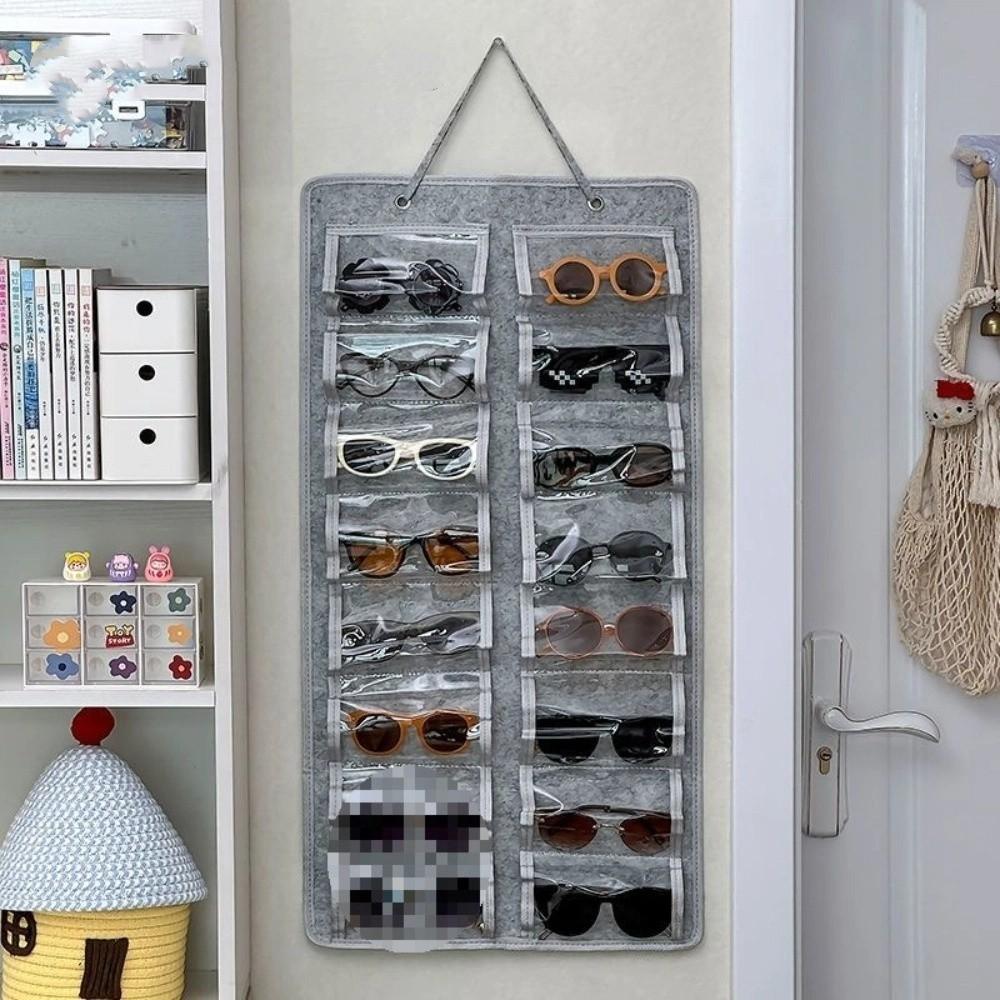 Hanging Design Eyeglasses Stand Holder 16 Slots Wall Pocket Storage Organizer Bags Retail Display сірий
Hanging Design Eyeglasses Stand Holder 16 Slots Wall Pocket Storage Organizer Bags Retail Display сірий