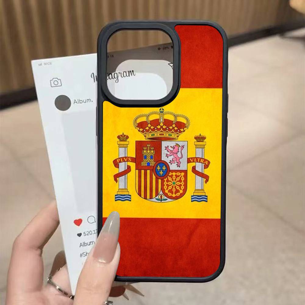 Spain Flag Black Silicone Hard Plastic Phone Case For Iphone 17 Air 16 15 14 13 12 11 Pro Max PC TPU iPhone 14 pro
Spain Flag Black Silicone Hard Plastic Phone Case For Iphone 17 Air 16 15 14 13 12 11 Pro Max PC TPU iPhone 14 pro