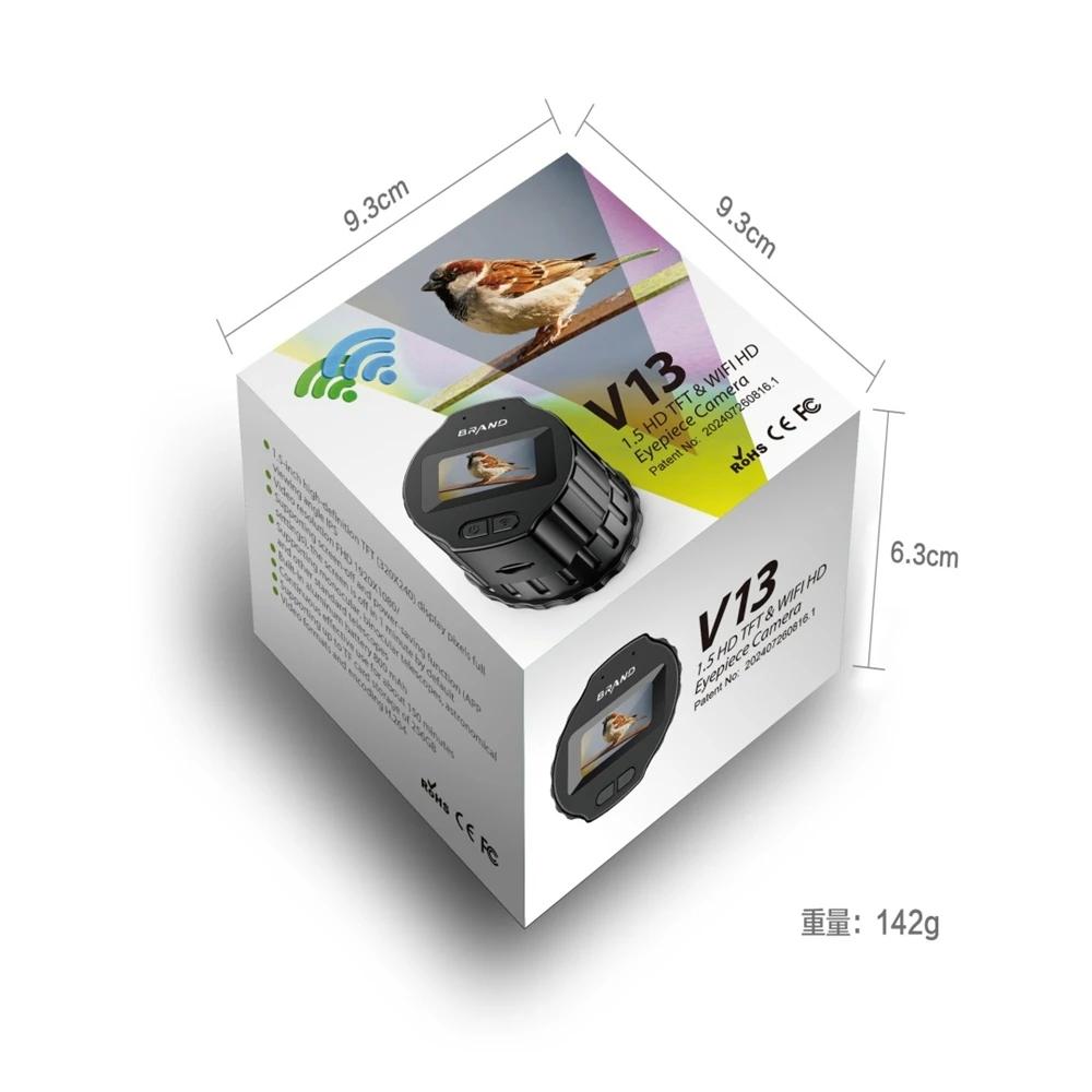 V13 TFT HD Wifi Electronic Eyepiece Camera Digital Optical Eyepiece Photo Video Recording Type-C Bird Watching Telescope Tools Kit
V13 TFT HD Wifi Electronic Eyepiece Camera Digital Optical Eyepiece Photo Video Recording Type-C Bird Watching Telescope Tools Kit