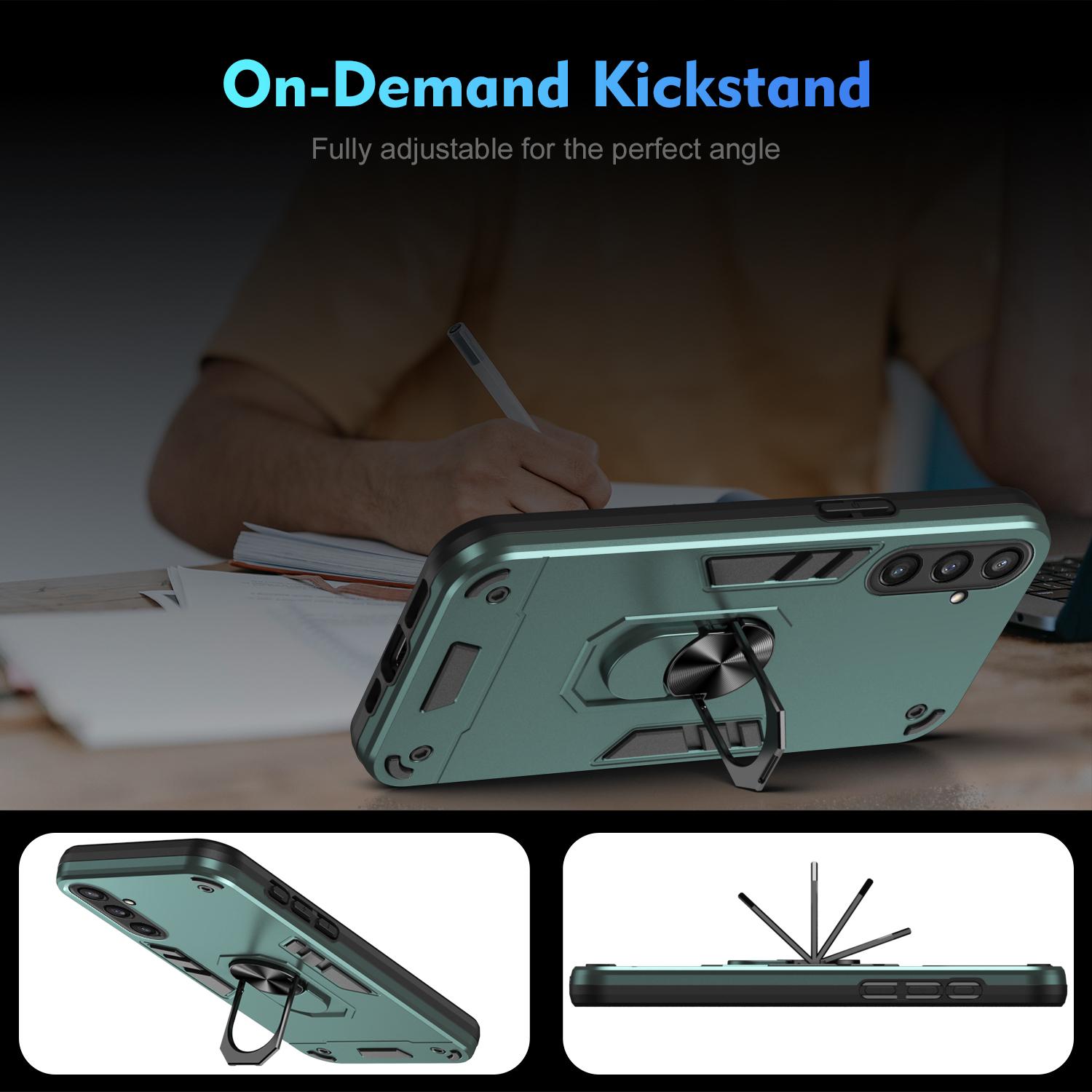Phone Case for Samsung Galaxy S23 FE Cover Shockproof PC+TPU Rotating Ring Kickstand Shell Blue
Phone Case for Samsung Galaxy S23 FE Cover Shockproof PC+TPU Rotating Ring Kickstand Shell Blue