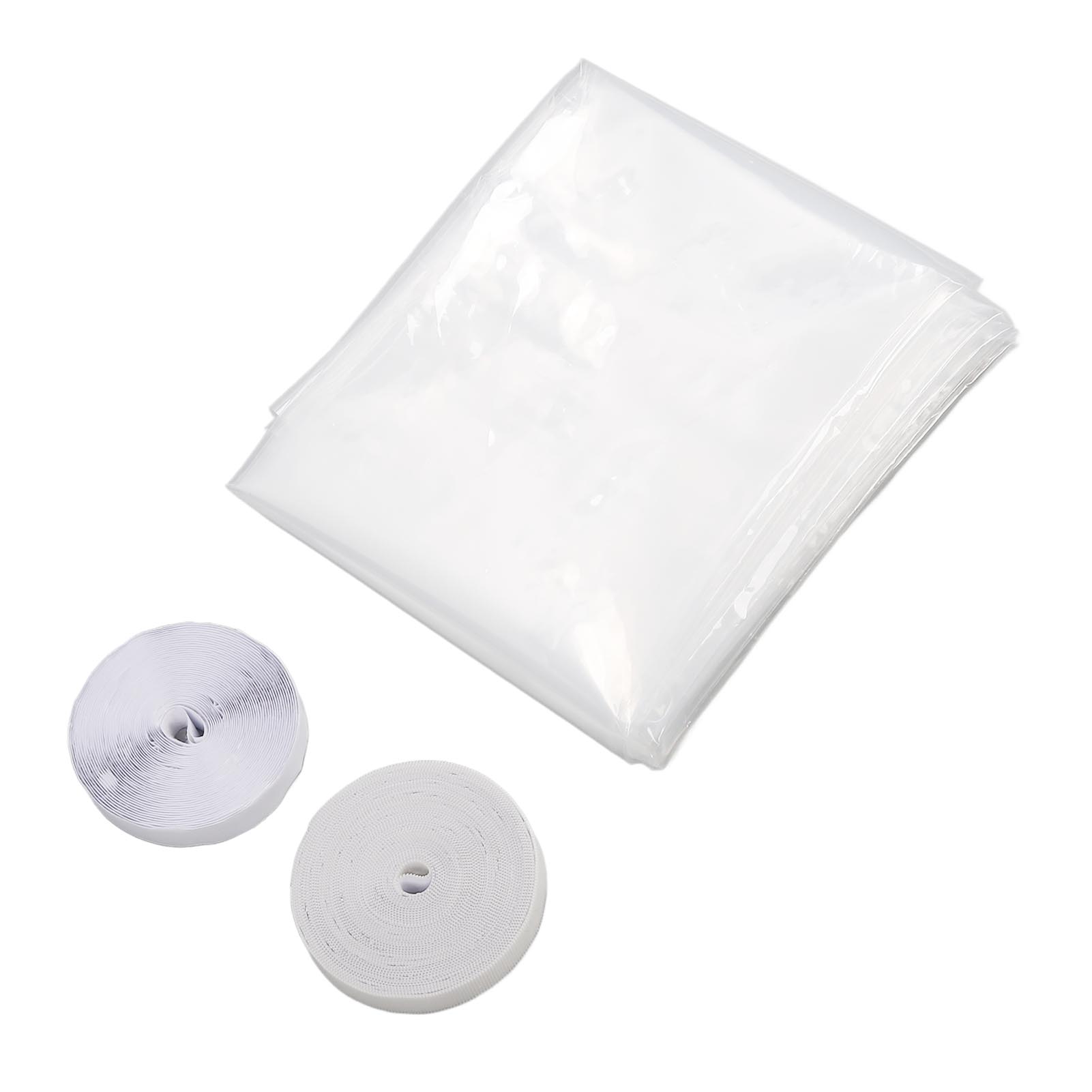 Indoor Window Insulation Film Back Adhesive Hook Loop Fasteners Reusable Cuttable Transparent Thick Window Film for Winter
Indoor Window Insulation Film Back Adhesive Hook Loop Fasteners Reusable Cuttable Transparent Thick Window Film for Winter