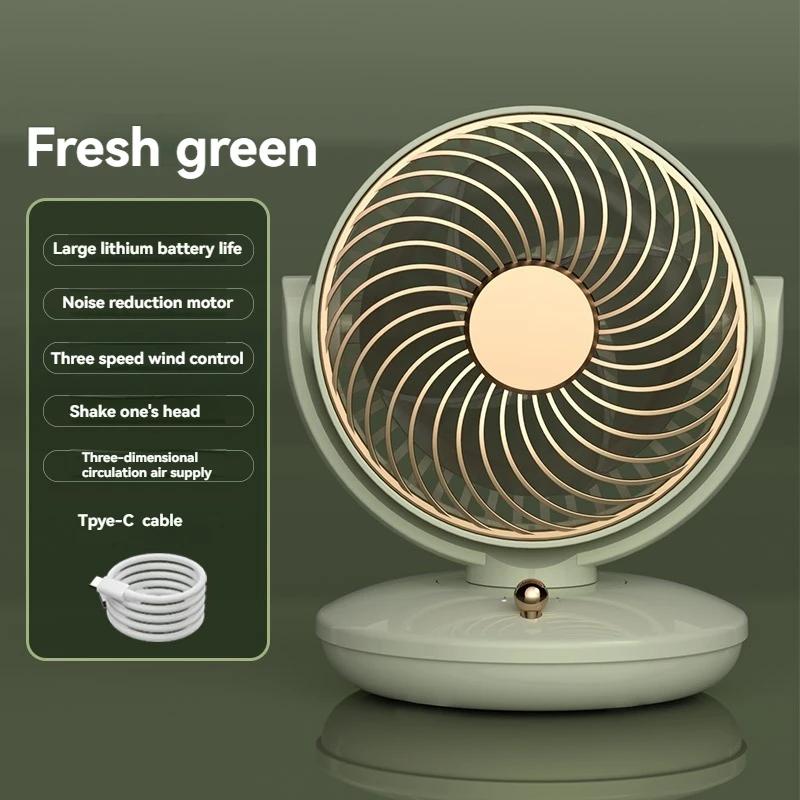 Air Circulator Electric Fan Automatic Rotation Desktop Fan with 3 Speed USB Rechargeable Quiet Mini Fan for Home Office Bedroom зелений
Air Circulator Electric Fan Automatic Rotation Desktop Fan with 3 Speed USB Rechargeable Quiet Mini Fan for Home Office Bedroom зелений