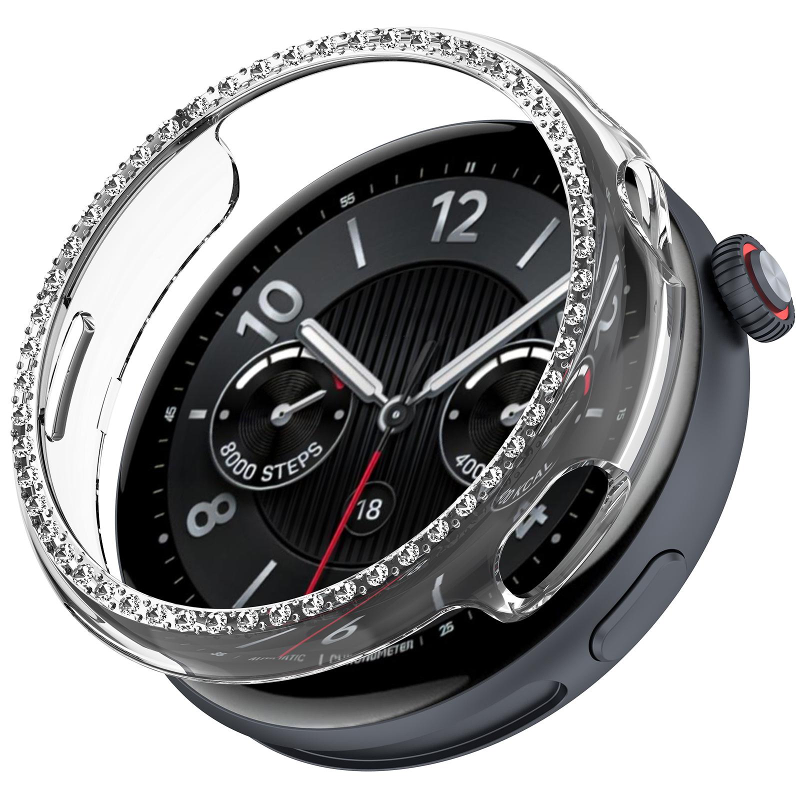 For vivo Watch 5 Clear Watch Case Rhinestone Decorative Hollow Design PC Watch Cover A
For vivo Watch 5 Clear Watch Case Rhinestone Decorative Hollow Design PC Watch Cover A