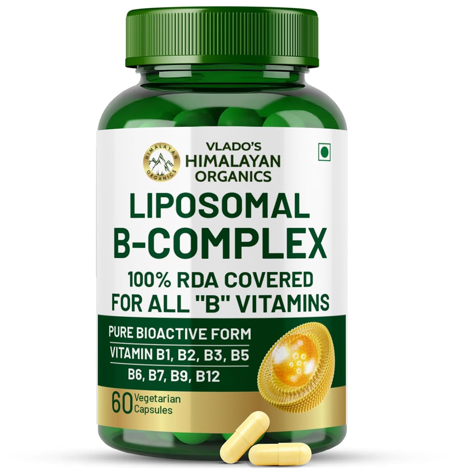 Vlado’s Himalayan Organics Plant-Based Vitamin B Complex 60 Capsules for Energy, Hair, Skin, Nails & Immunity
Vlado’s Himalayan Organics Plant-Based Vitamin B Complex 60 Capsules for Energy, Hair, Skin, Nails & Immunity