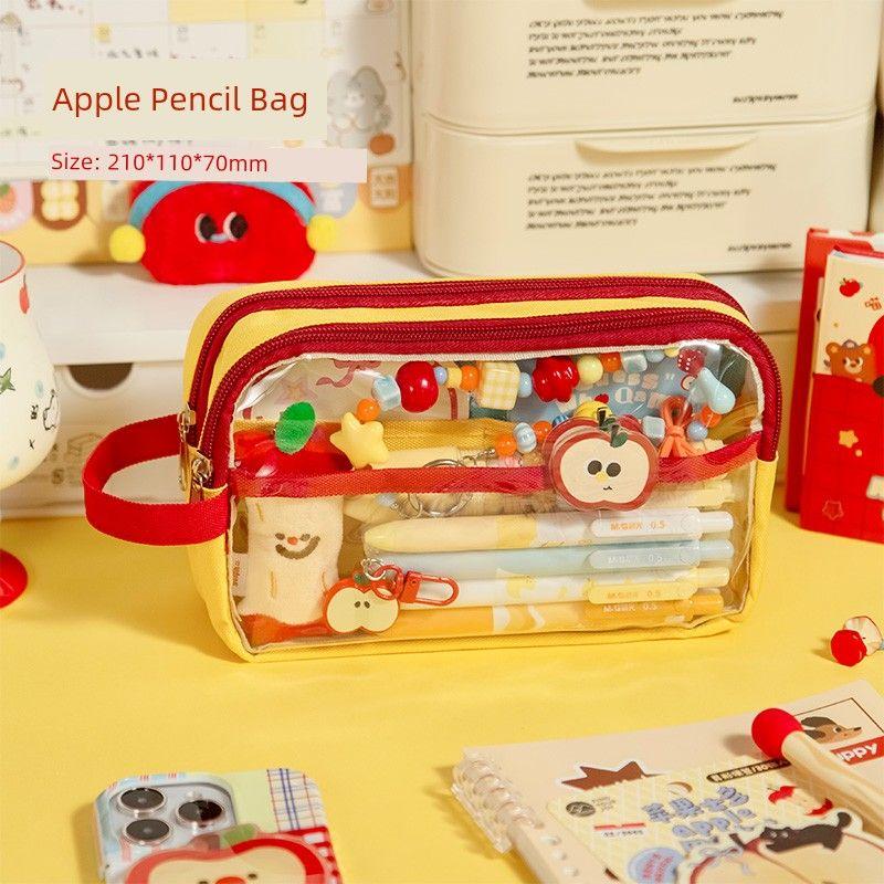 Grade Three Class Two Pencil Case Suit Only for Pupils Good-looking Stationery Case Large Capacity Pencil Case School Stationery Apple Pencil Bag
Grade Three Class Two Pencil Case Suit Only for Pupils Good-looking Stationery Case Large Capacity Pencil Case School Stationery Apple Pencil Bag
