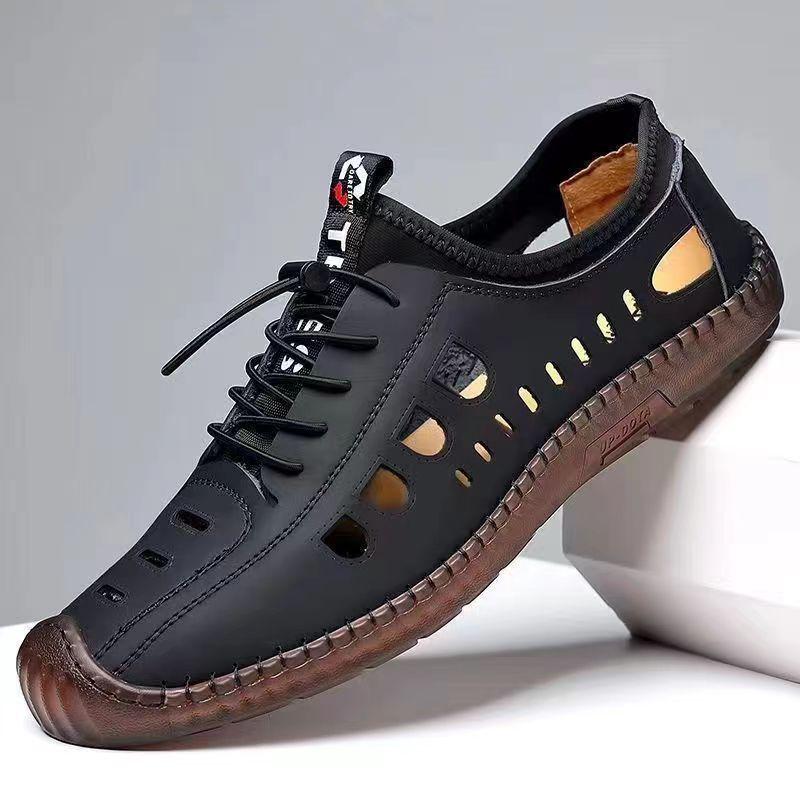 Sandals men s hollow breathable soft sole simple fashion casual shoes hole shoes beef tendon sole sandals 44
Sandals men s hollow breathable soft sole simple fashion casual shoes hole shoes beef tendon sole sandals 44
