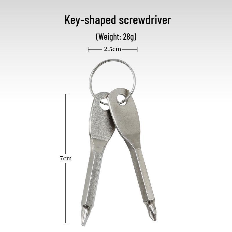 Multifunctional EDC Portable Flathead & Phillips Screwdriver with Keyring срібний
Multifunctional EDC Portable Flathead & Phillips Screwdriver with Keyring срібний