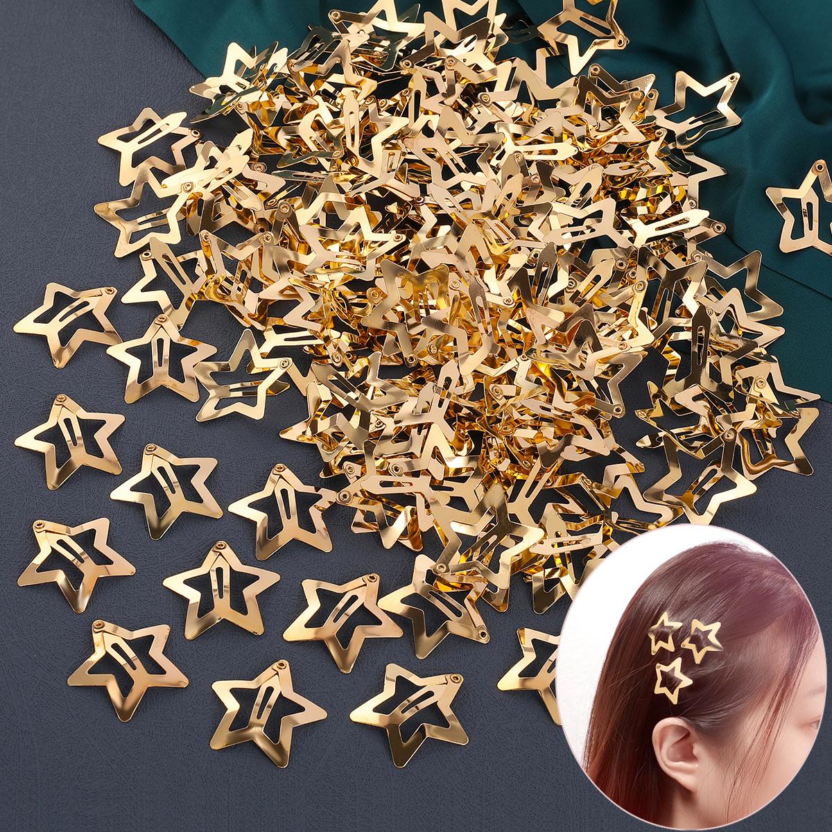 50PCS Y2K Star BB Hair Clips for Girls Gold Sliver Metal Snap Hairpin Barrettes Women Clip Stars Filigree Girls Hair Accessories
50PCS Y2K Star BB Hair Clips for Girls Gold Sliver Metal Snap Hairpin Barrettes Women Clip Stars Filigree Girls Hair Accessories
