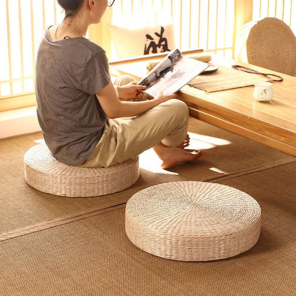 Japanese Style Natural Straw Futon Cushion Round Floor Mat Durable Tatami Cushion Window 40cm
Japanese Style Natural Straw Futon Cushion Round Floor Mat Durable Tatami Cushion Window 40cm
