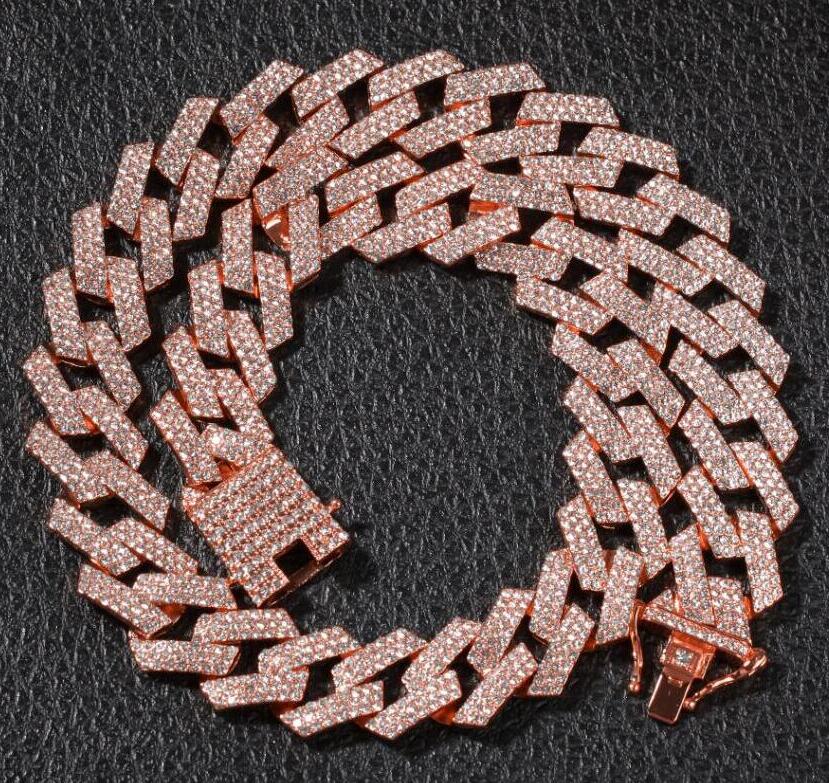 THE BLING KING 20mm Prong Cuban Link Chains Necklace Fashion Hiphop Jewelry 3 Row Rhinestones Iced Out Necklaces For Men 7inch Bracelet рожевий колір золота
THE BLING KING 20mm Prong Cuban Link Chains Necklace Fashion Hiphop Jewelry 3 Row Rhinestones Iced Out Necklaces For Men 7inch Bracelet рожевий колір золота